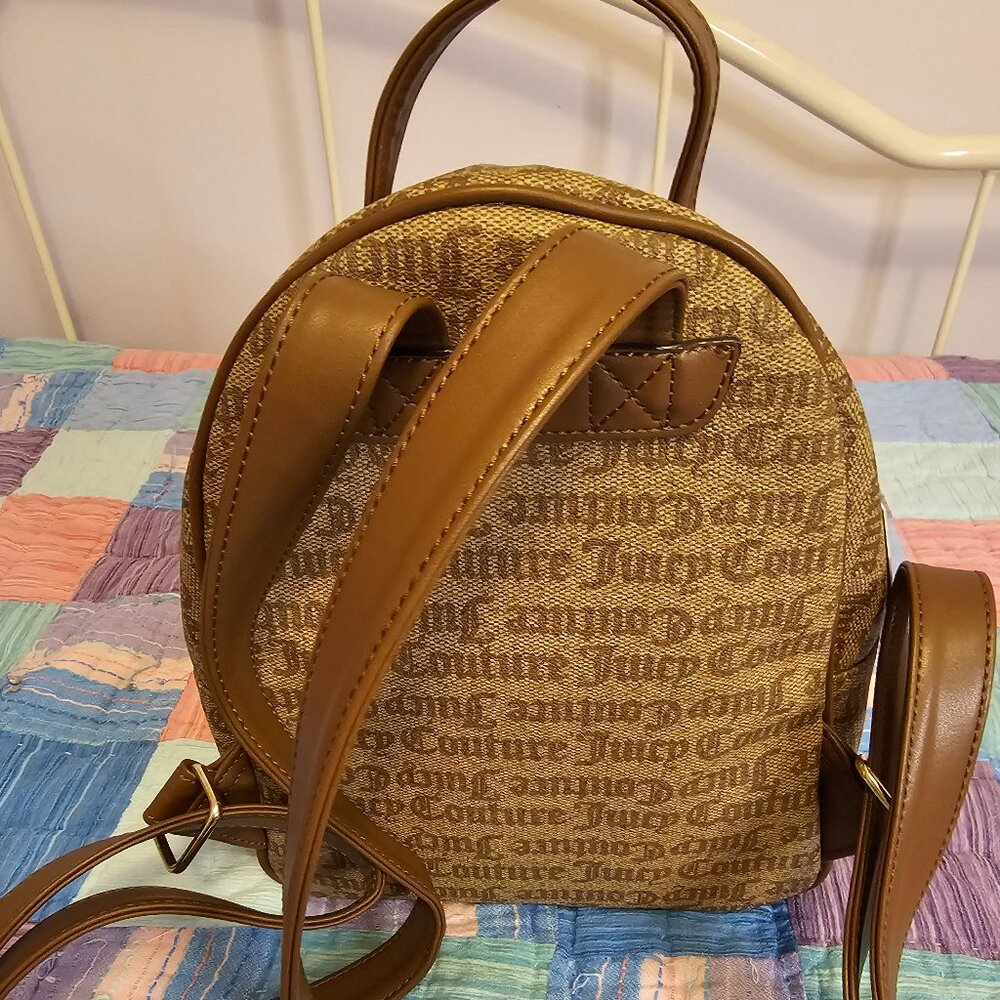 Juicy Couture Back Pack Tan and Brown NWT - Picture 2 of 6